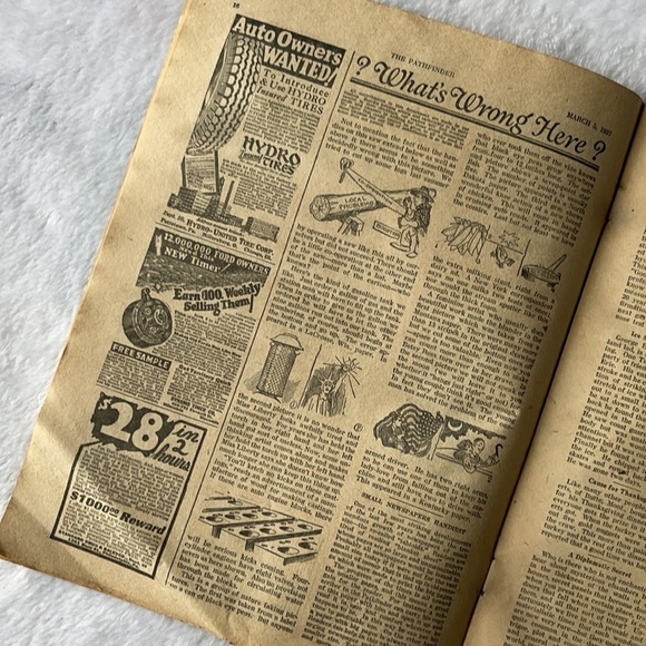 vintage 100 Year Old Newspaper “The Pathfinder” Newspaper March 5, 1927 - Picture 9 of 10